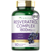 Carlyle Resveratrol Ultra Complex 60 capsules front view