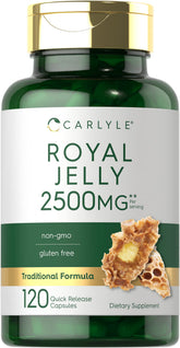 Carlyle Royal Jelly Capsules 1000mg front view of packaging