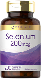 Carlyle Selenium 200 mcg vegetarian capsules front view