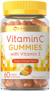 Carlyle Vitamin C + E Vegan Gummies 240g front view