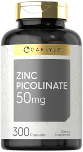 Carlyle Zinc Picolinate 50mg capsules front view
