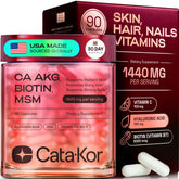 Cata-Kor Hair Skin & Nails Vitamins 90 capsules front view
