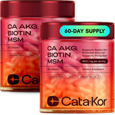 Cata-Kor Hair Skin & Nails Vitamins with Biotin 90 Capsules front view