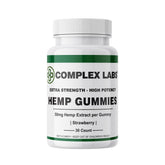 Cbdcomplex Labs Omega 3-6-9 Gummies strawberry flavour front view