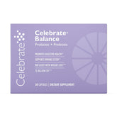 Celebrate Bariatric Supplements Probiotic + Prebiotic Capsules front view