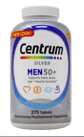 Centrum Men 50+ Multivitamin Tablets front view with packaging