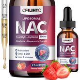 CFILIHTC NAC Liquid Drops 600mg front view with strawberry flavour