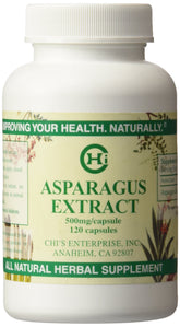 Chi's Enterprise Asparagus Extract 120 Capsules front view