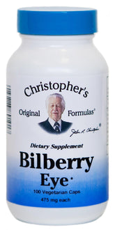Christopher's Original Formulas Bilberry Eye Supplement front view