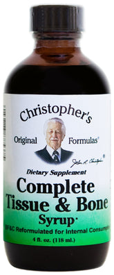 Christopher's Original Formulas Complete Tissue and Bone Syrup 4 oz front view