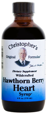 Christopher's Original Formulas Hawthorn Berry Herbal Syrup 4 FL OZ front view