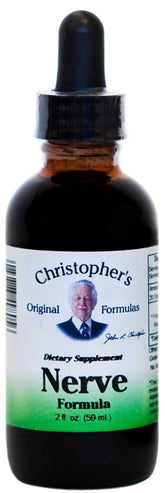 Christopher's Original Formulas Nerve Formula 2 oz liquid extract front view