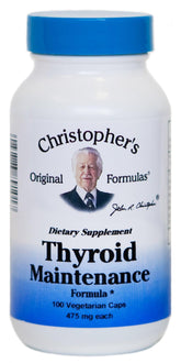 Christopher's Original Formulas Thyroid Maintenance 100 Capsules front view