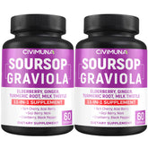 CIVIMUNA Soursop Graviola Capsules front view