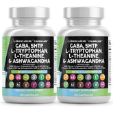 Clean Nutraceuticals GABA L-Theanine 5-HTP Supplement front view