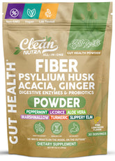 Clean Nutraceuticals GutResto Daily Fibre Powder front view