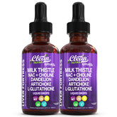 Clean Nutraceuticals Liquid Milk Thistle Supplement 1000mg front view