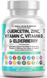 Clean Nutraceuticals Q Defend Quercetin Supplement 60 capsules front view