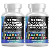 Clean Nutraceuticals Sea Moss Capsules front view with packaging