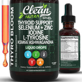 Clean Nutraceuticals ThyroBloom Thyroid Support Drops front view