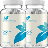 Clear Formulas CoQ10 200mg supplement bottle front view