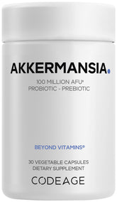 Codeage Akkermansia Probiotic & Prebiotic Supplement bottle front view