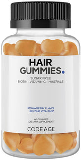 Codeage Biotin Gummies bottle front view with label