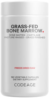 Codeage Grass-Fed Bone Marrow Supplement 1500mg capsules front view