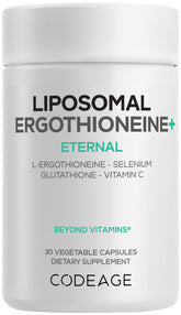 Codeage Liposomal Ergothioneine+ supplement bottle front view