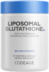Codeage Liposomal Glutathione 1000 mg supplement bottle front view