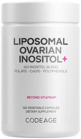 Codeage Liposomal Ovarian Inositol+ supplement bottle front view