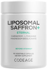 Codeage Liposomal Saffron+ supplement bottle front view