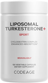 Codeage Liposomal Turkesterone 500mg front view of bottle