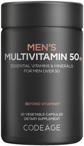 Codeage Men's Multivitamin 50 front view bottle