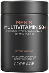 Codeage Men's Multivitamin 50+ supplement capsules front view