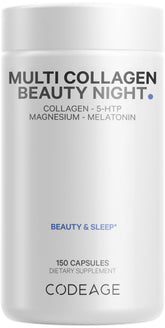 Codeage Multi Collagen Beauty Night Capsules front view