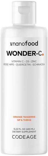 Codeage Nanofood Wonder-C Liquid Vitamin C 1000mg front view