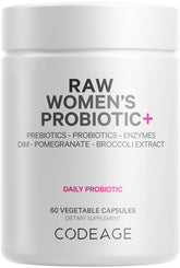 Codeage Raw Women's Probiotic front view with packaging