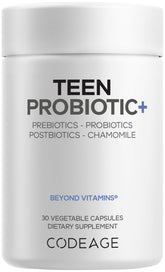 Codeage Teen Probiotic+ supplement bottle front view