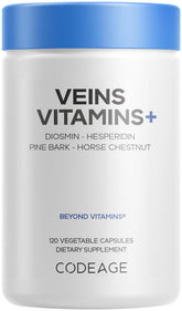 Codeage Veins Vitamins+ front view with packaging