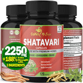 Cona Nature Shatavari Capsules 2250mg front view with packaging