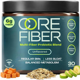Core Fiber Daily Prebiotic Fiber Supplement Powder 80g front view
