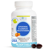 Core Med Science Liposomal Active B-Complex Multivitamin softgels front view