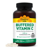 Country Life Buffered Vitamin C 1000mg 250 Tablets front view