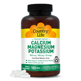 Country Life Calcium Magnesium Potassium Supplement front view