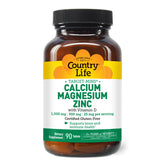 Country Life Calcium Magnesium Zinc Supplement front view