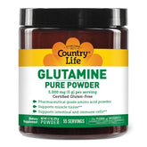 Country Life L-Glutamine Pure Powder 9.7oz front view