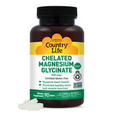 Country Life Magnesium Glycinate 400mg Tablets front view