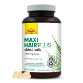 Country Life Maxi-Hair Plus Biotin 240 count supplement bottle front view