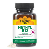 Country Life Methyl B-12 Lozenges 3000 mcg front view